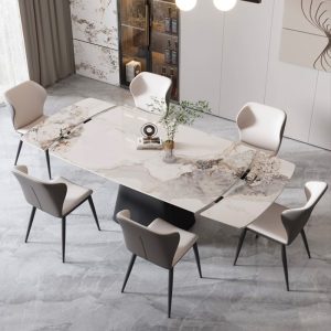 Designer Extendable Sintered Stone Dining Table