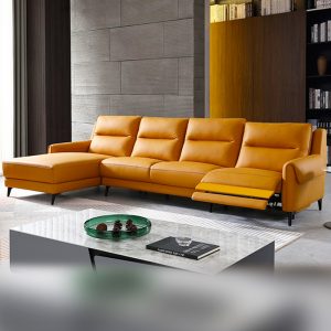 Nano Leather L-Shape Incliner Sofa