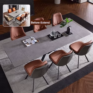 Designer Extendable Sintered Stone Dining Table
