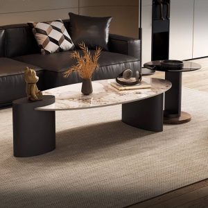 Glossy Sintered Stone Coffee Table